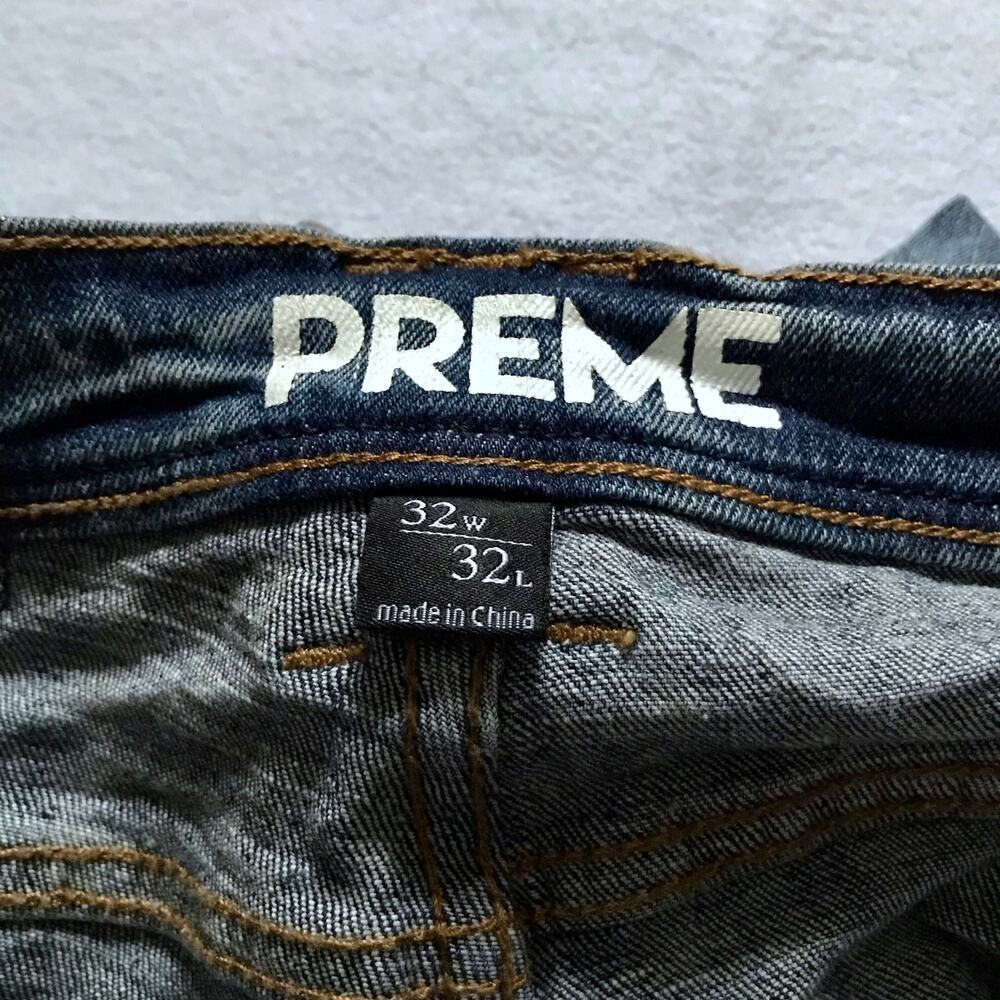 Preme NWOT Medium Wash Skinny Jeans Men W32 - Picture 10 of 10